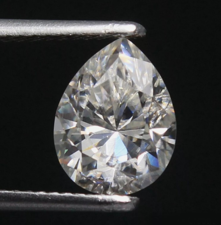 Loose CVD Diamond 2.50 x 3 mm Lab-Grown Pear Cut IF Clarity 4 Pcs Lot Certified