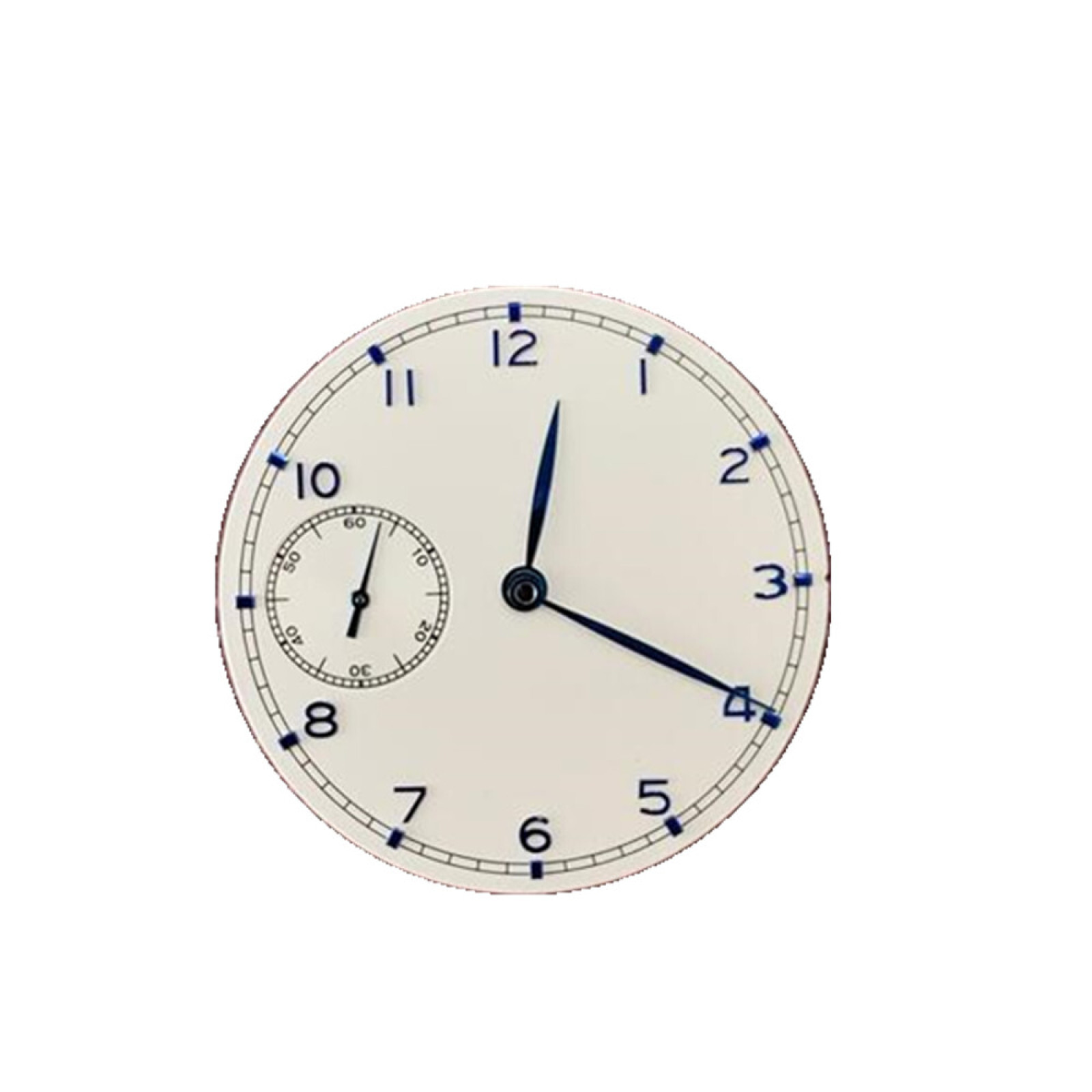 White 37mm Watch Dial Plate With Hands For ETA 6497 ST3600 Movement Parts F