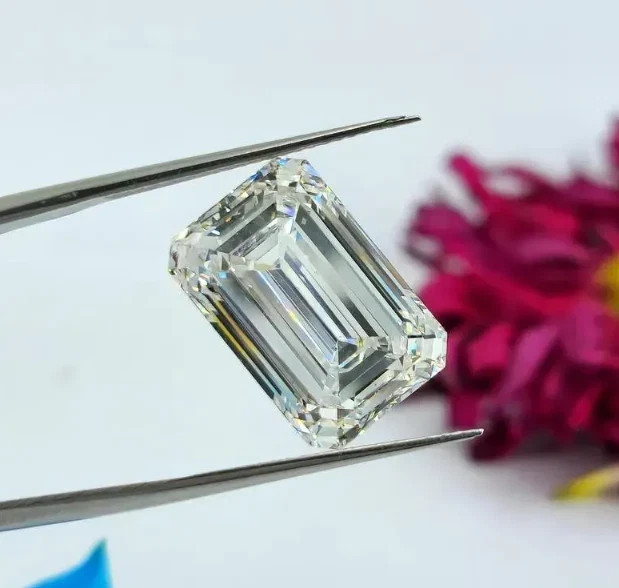 3 Ct Emerald Cut Natural D Color Lab Grown Loose CVD Diamond VVS1 Certified