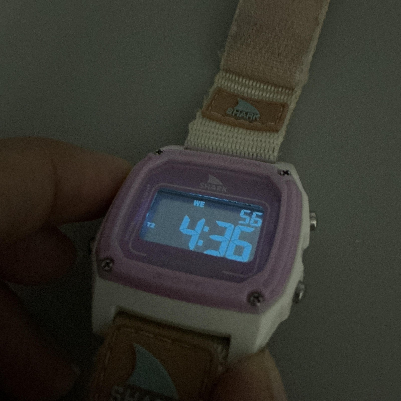 Freestyle Shark Leash Womens Watch 37mm Purple Digital Night Vision New Battery