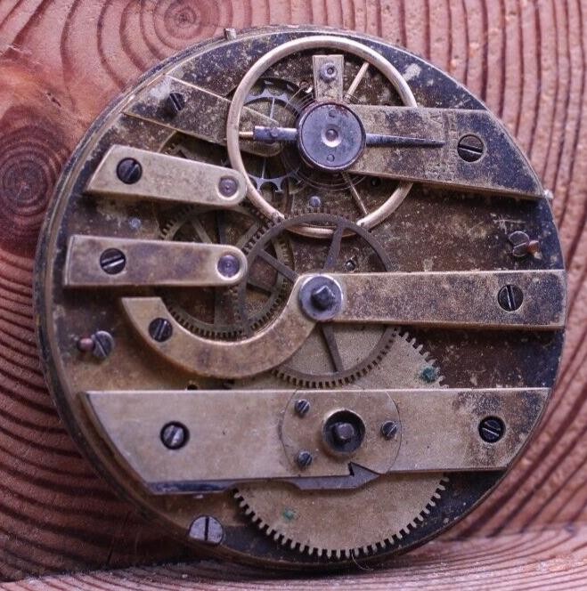 HIGH GRADE KEYWIND SWISS POCKET WATCH MOVEMENT 42.1mm FOR REPAIR (KJ)