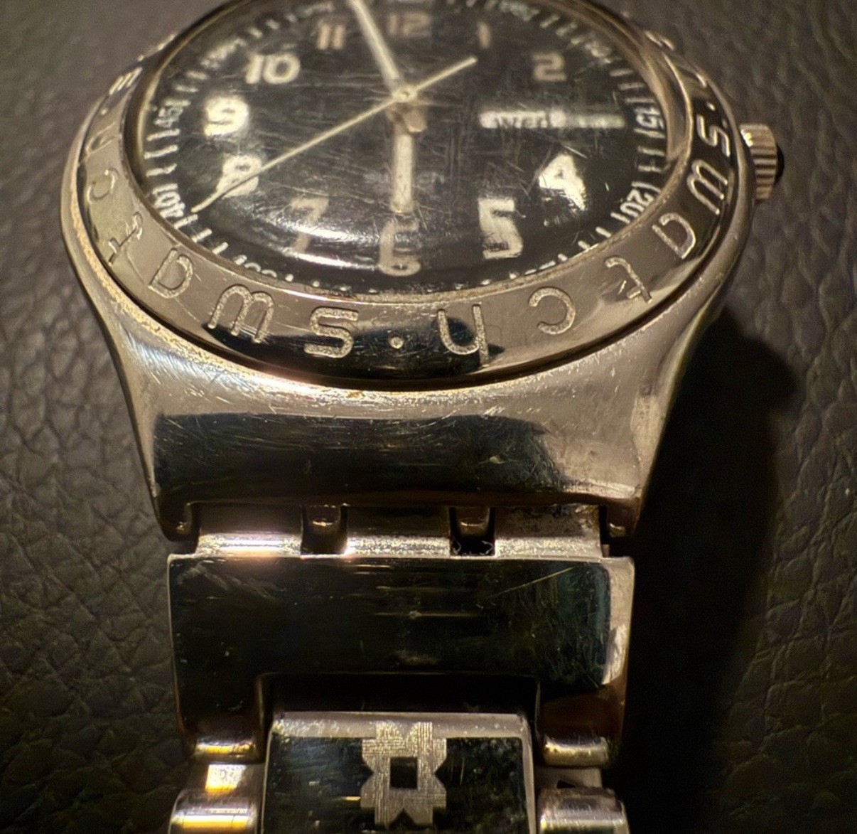 1993 Swatch Watch Vintage, Day/Date, Rare Collectible