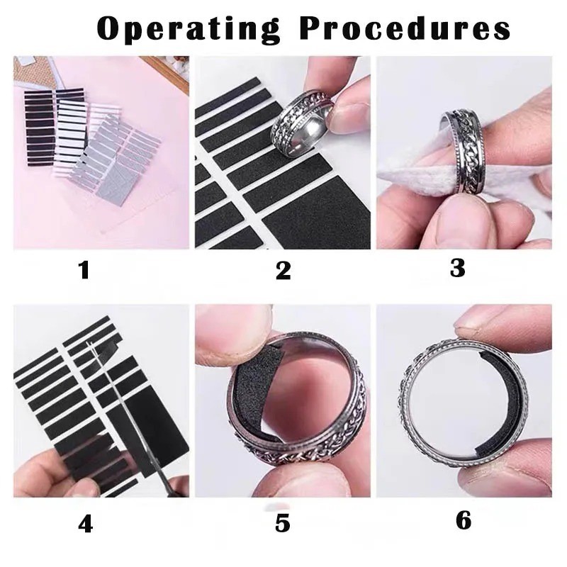 Clear Ring Size Adjuster Silicone Tightener for Loose Rings Any Size