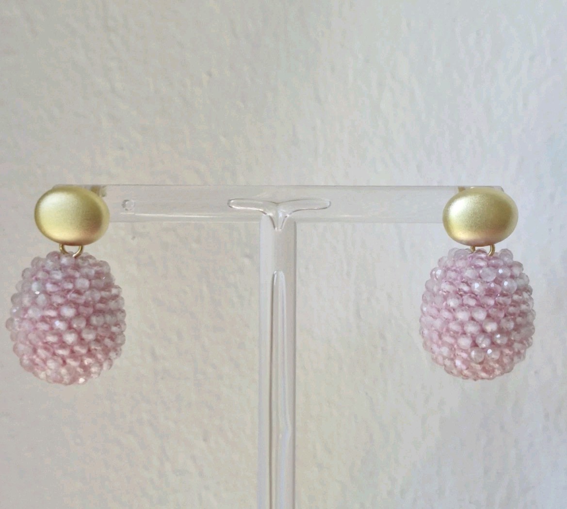 ROSE QUARTZ EARRINGS REMOVABLE