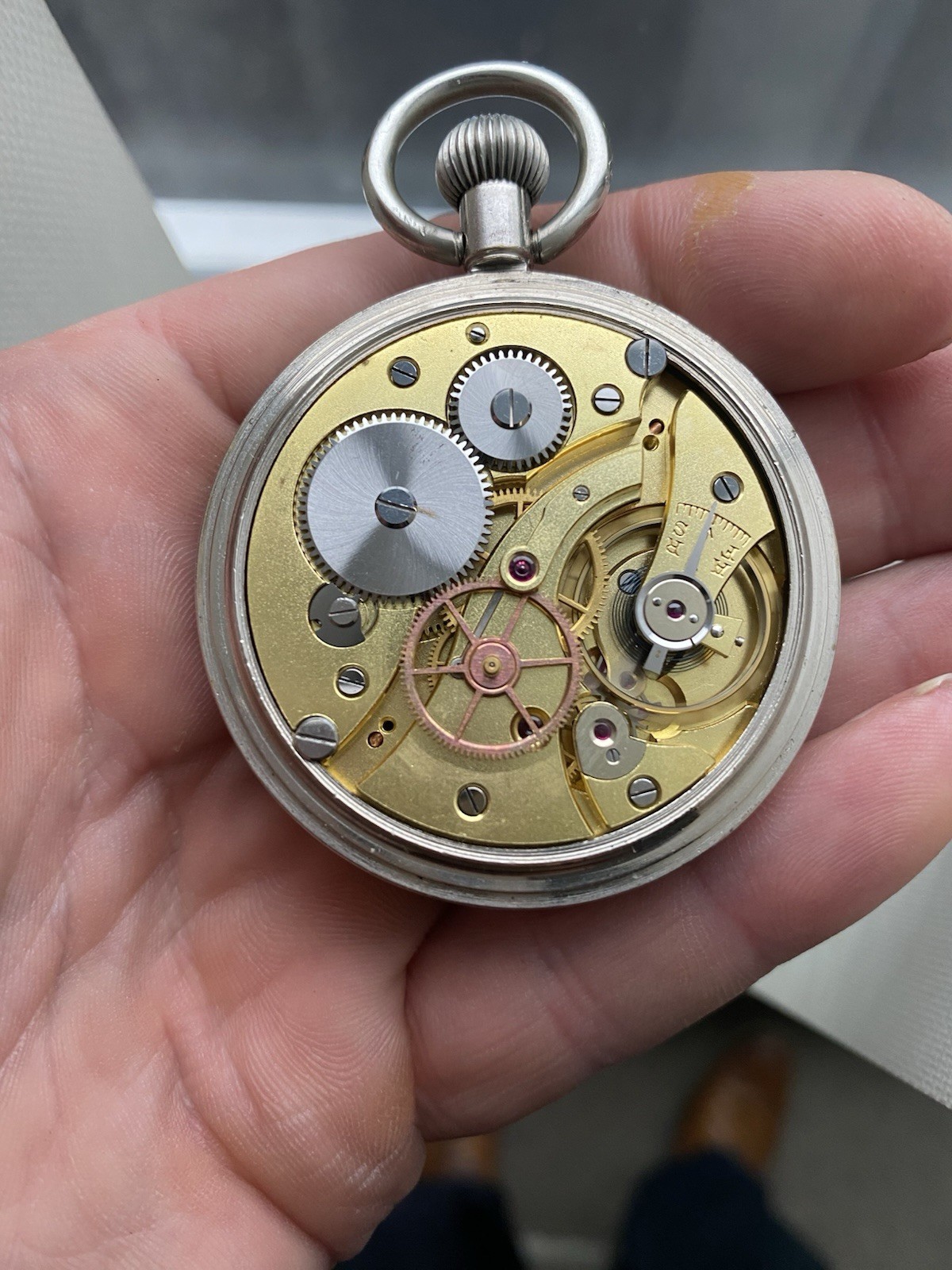 Rare World War 2 Royal Navy Issue HS3 Deck Watch Emile Matthey Tissot Working Ok