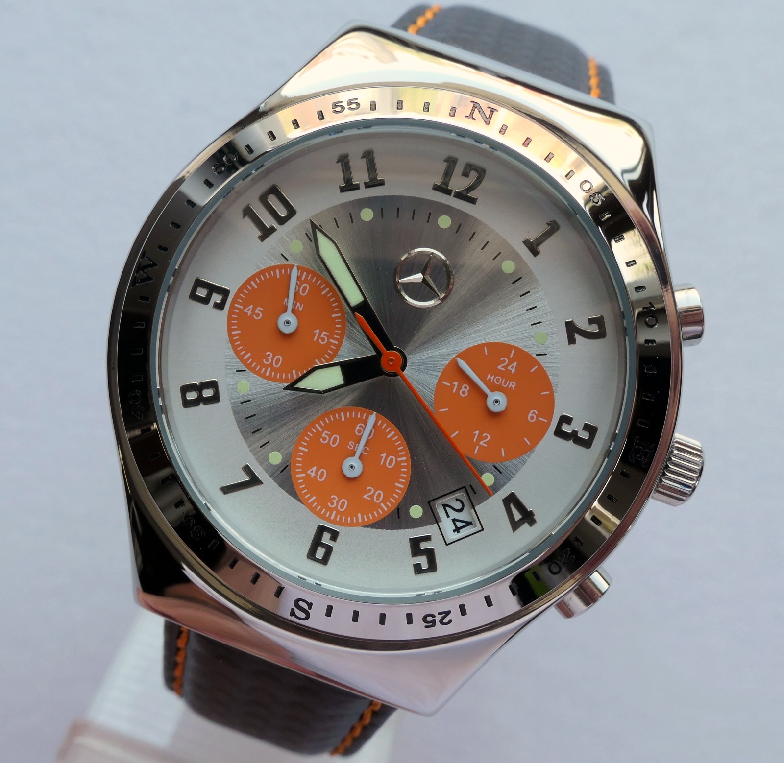 Mercedes Benz AMG Motorsport Racing Car Accessory Sport Design Chronograph Watch