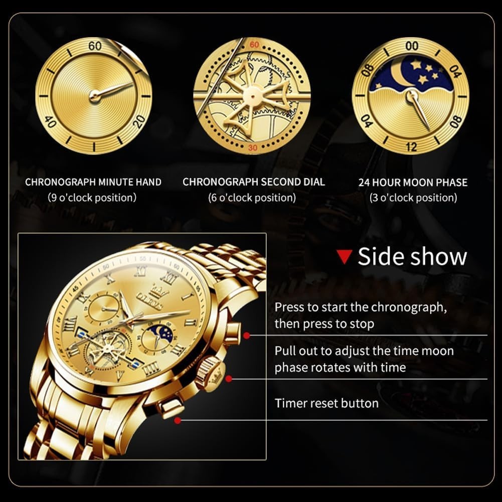 Classic Quartz Watch for Men – Stylish Stainless Steel with Luminous Feature