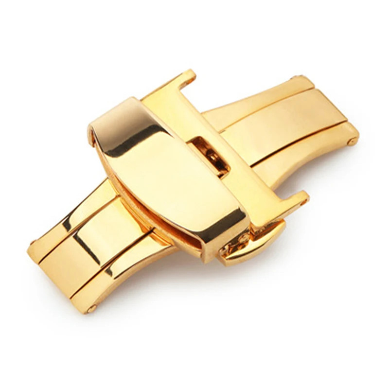 Stainless Steel Watch Band Clasp – Butterfly Deployment Buckle 16-22mm Strap
