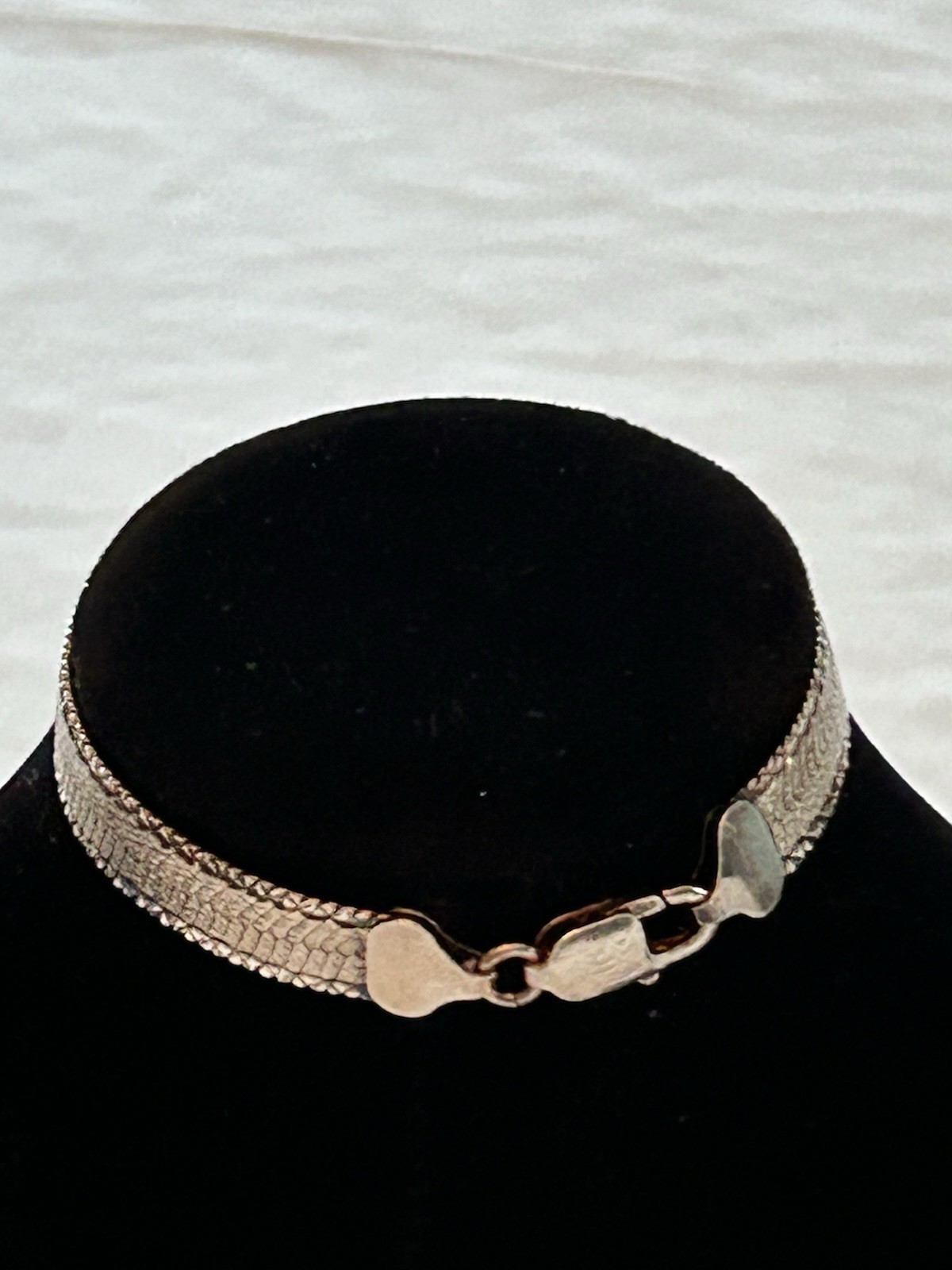 Milor Italy 925 Sterling Silver Wide Mesh Herringbone Bracelet 7” Signed Italy