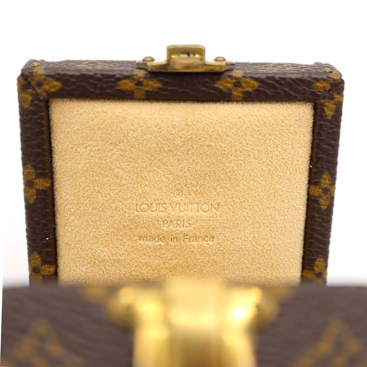LOUIS VUITTON Monogram Ecline Declaration Jewelry Box M21010 Brown RARE JPN