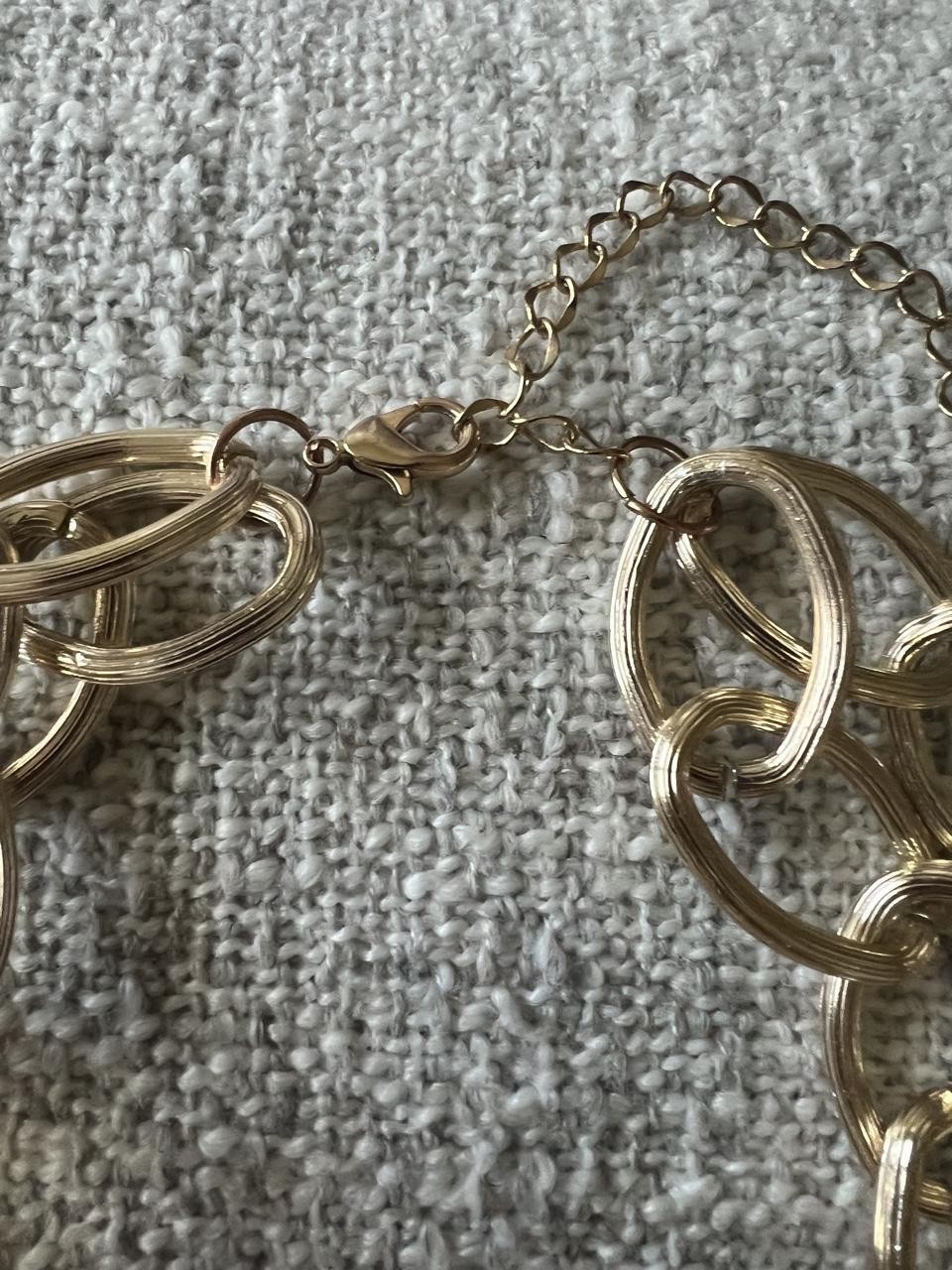 Chunky Link Gold Tone Necklace