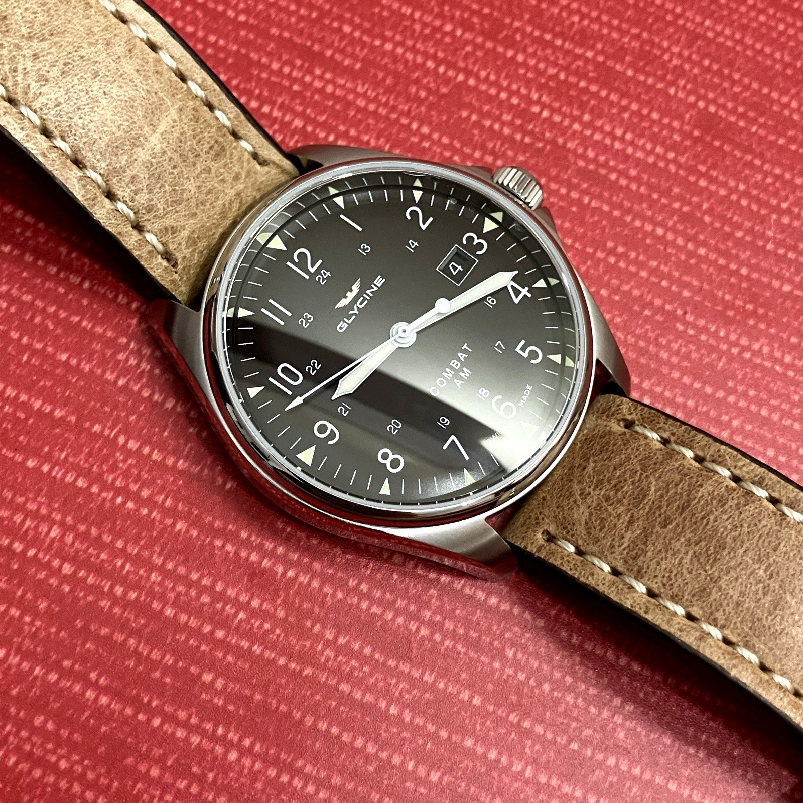 Men’s Stainless Steel Glycine Combat AM Ref 3890 Automatic Watch