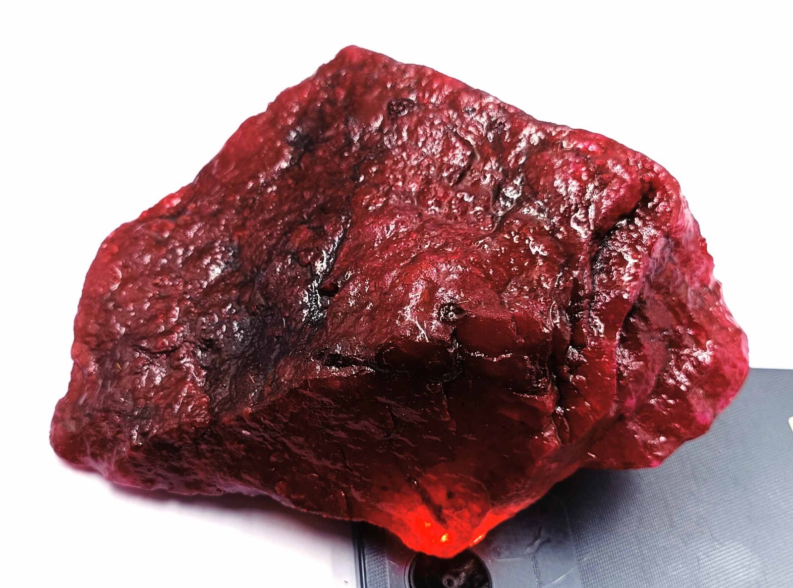 DYED NATURAL CERTIFIED 4195 CT AFRICAN ROUGH RED RUBY EARTH MINED GEMSTONE KKO
