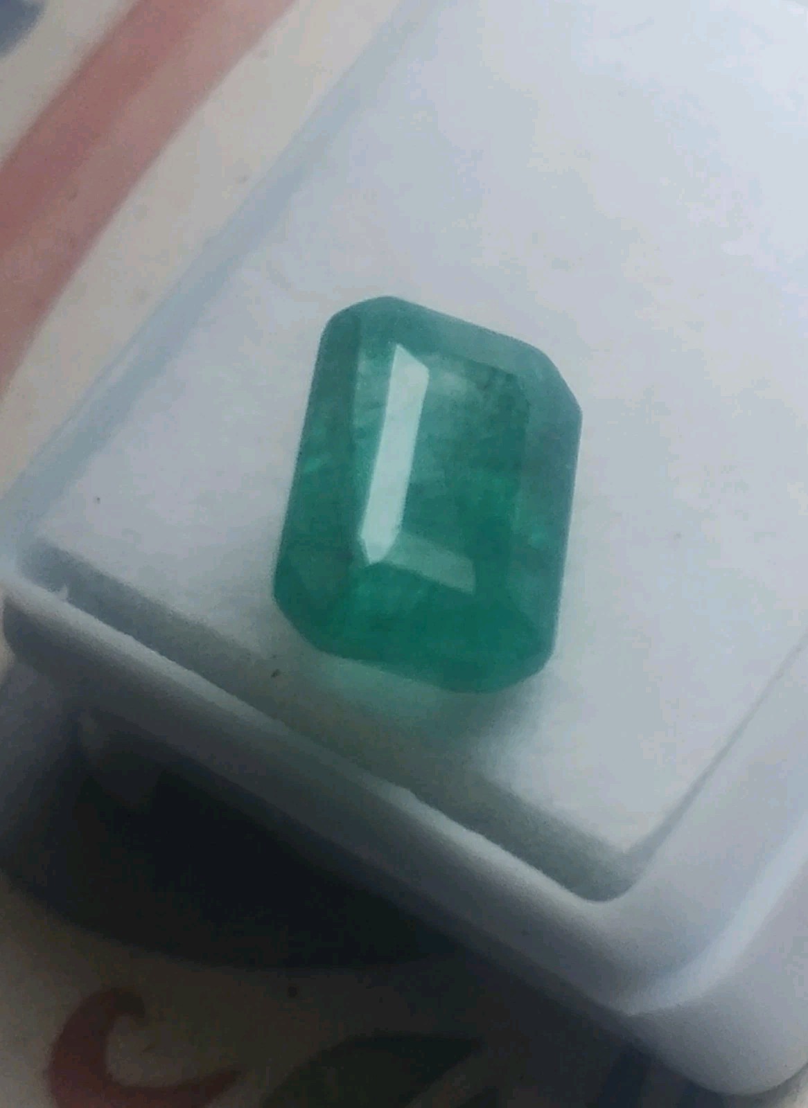 4.00 Ct Natural Green Colombian Emerald Top Quality Emerald Shape 10.7×7.7×5.7mm