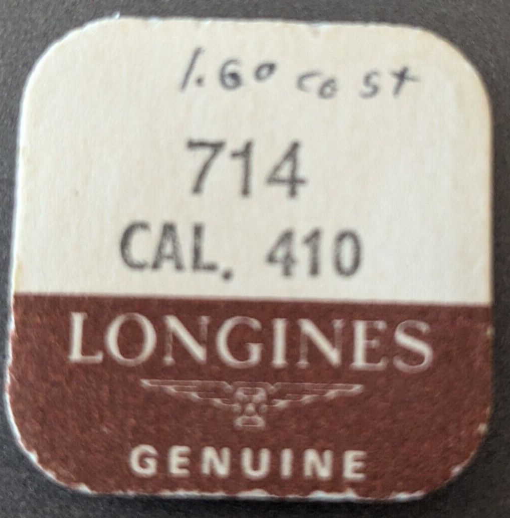 NOS Genuine Longines Cal. 410 Part# 714 – Pallet Arbor – Sealed Blister Pack