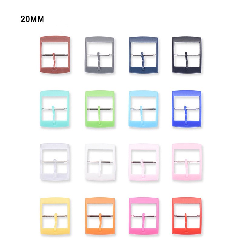 10PCS 16mm 19mm 20mm Colorful Plastic Watch Band Strap Pin Buckle For Swatch