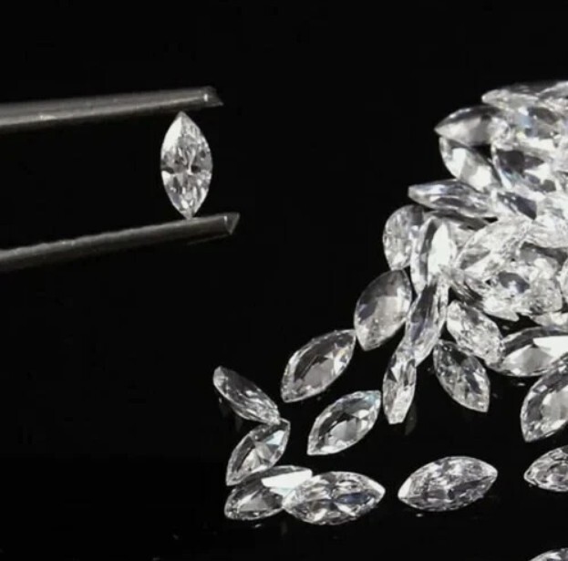 3.5 x 7 mm Marquise Cut Loose CVD Diamond 10 Pcs Lot Lab-Grown 3 Ct Certified