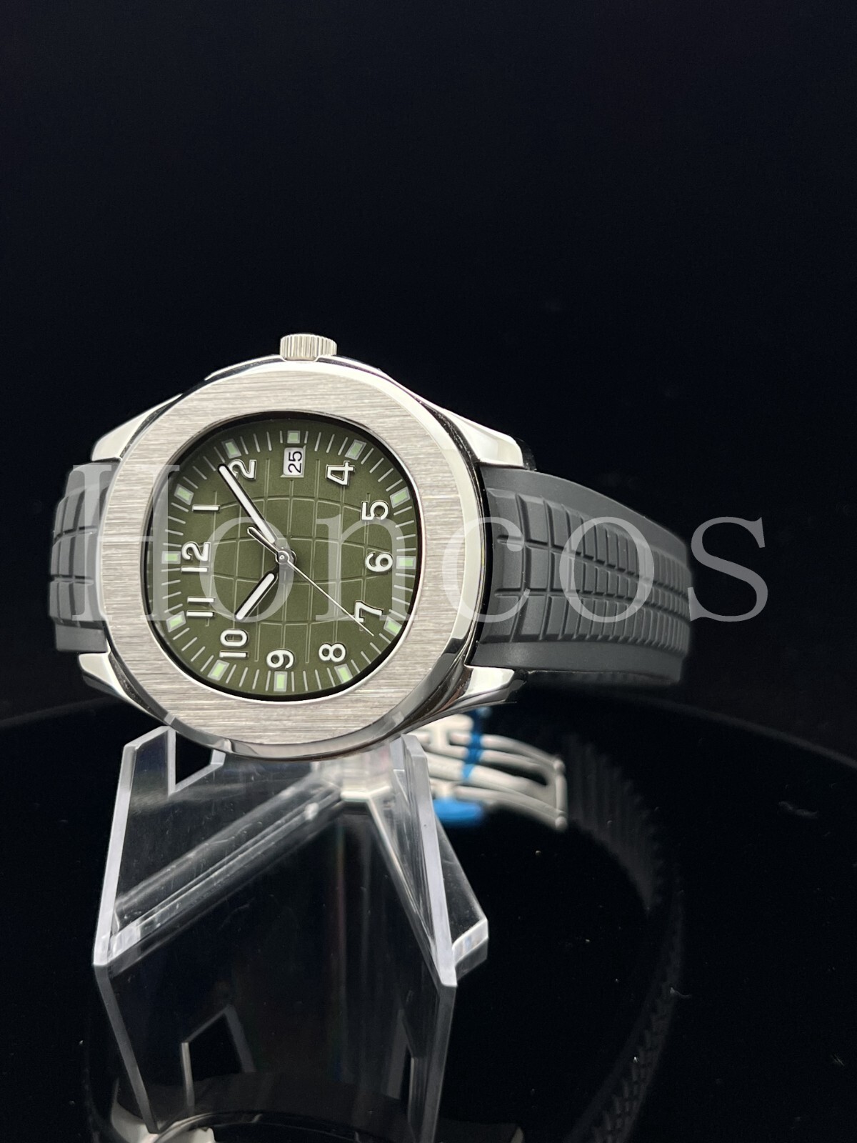 Custom Made MODS Watch with NH35 Movement Aquanaut 5167A PP Style khaki Green BK