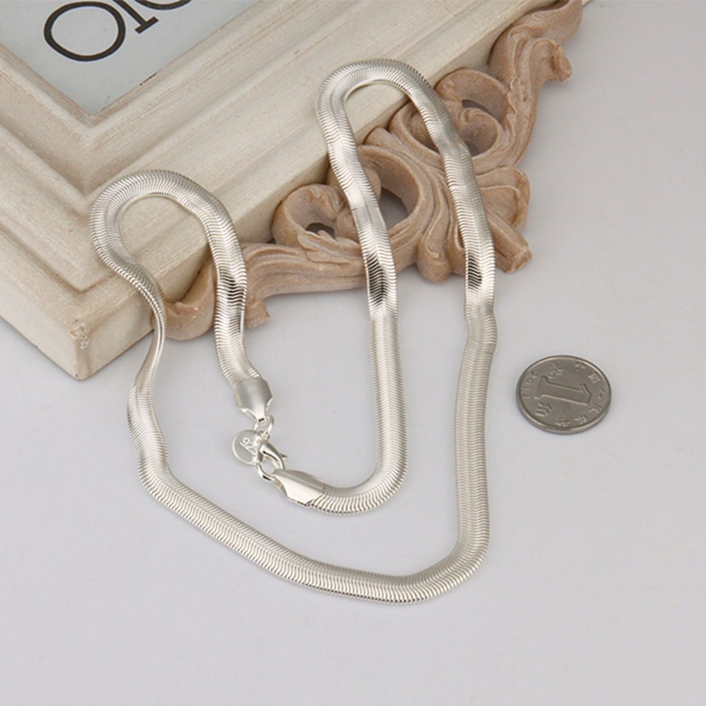 925 Sterling Solid Silver Men Women Jewelry Snake Chain 18- 24 Inch Necklace USA