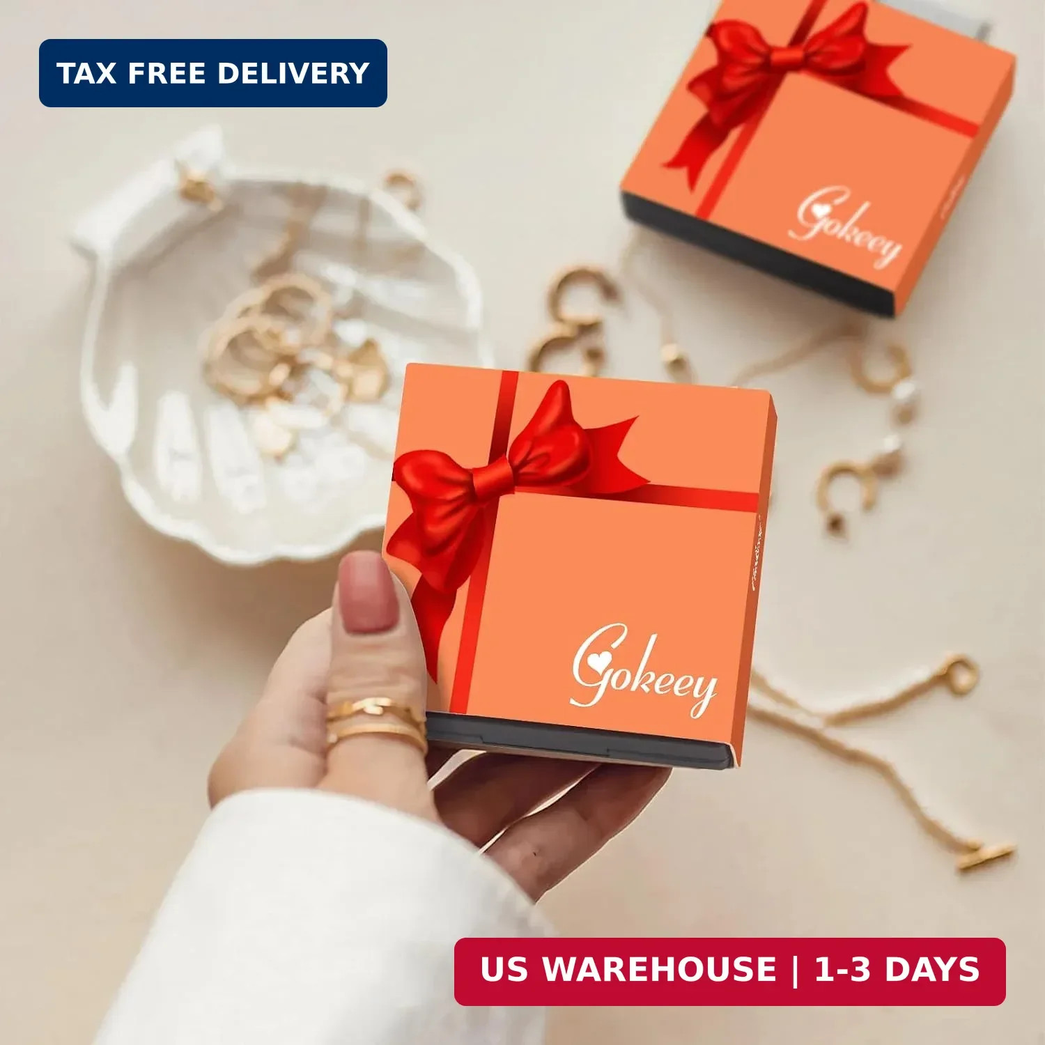 Ankle Bracelets for Women Waterproof, 14k Gold Plated Jewelry Set Layered Cuban