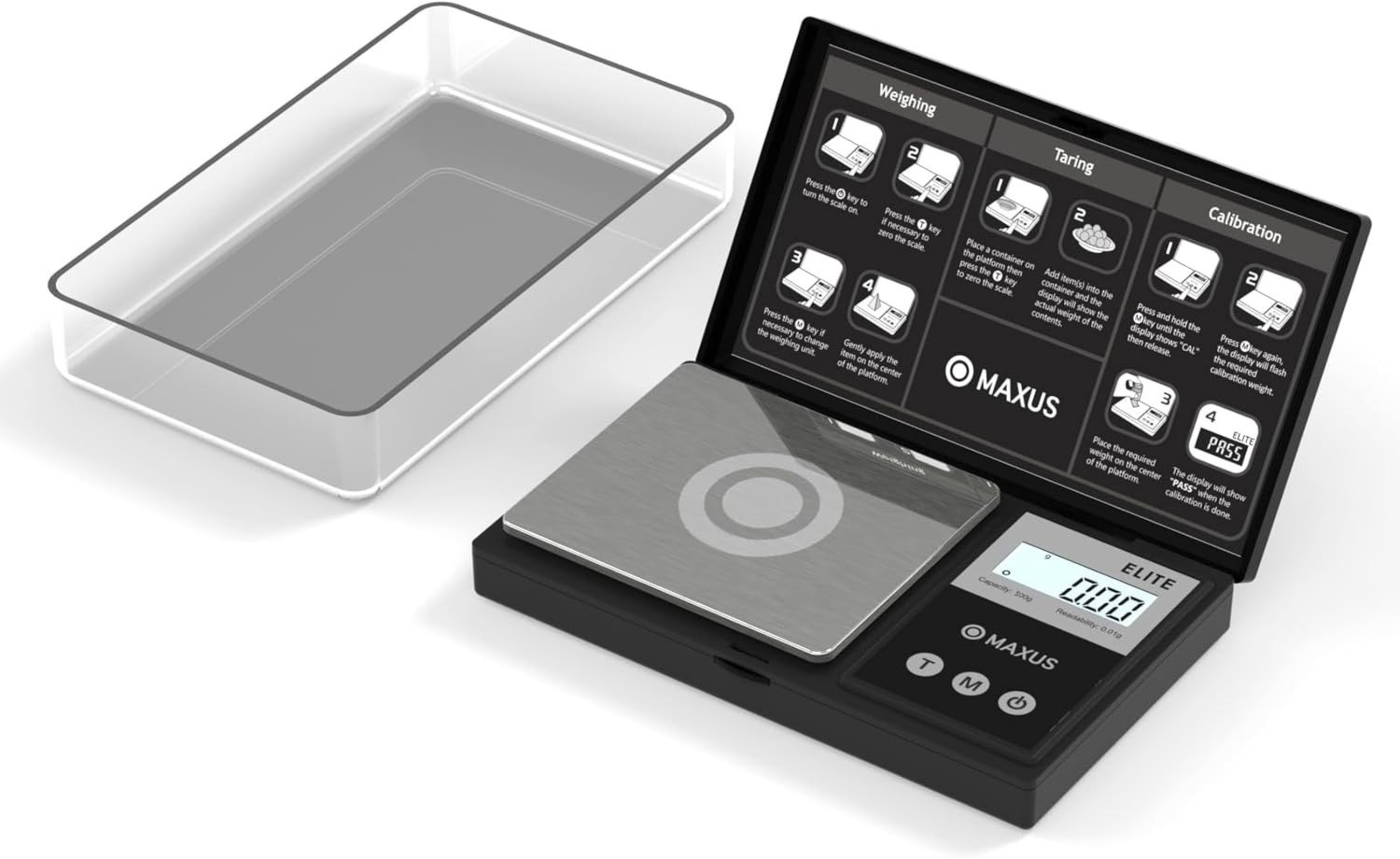 500g x 0.01g Digital Pocket Scale | Compact, Accurate Weighing for Jewels & Food