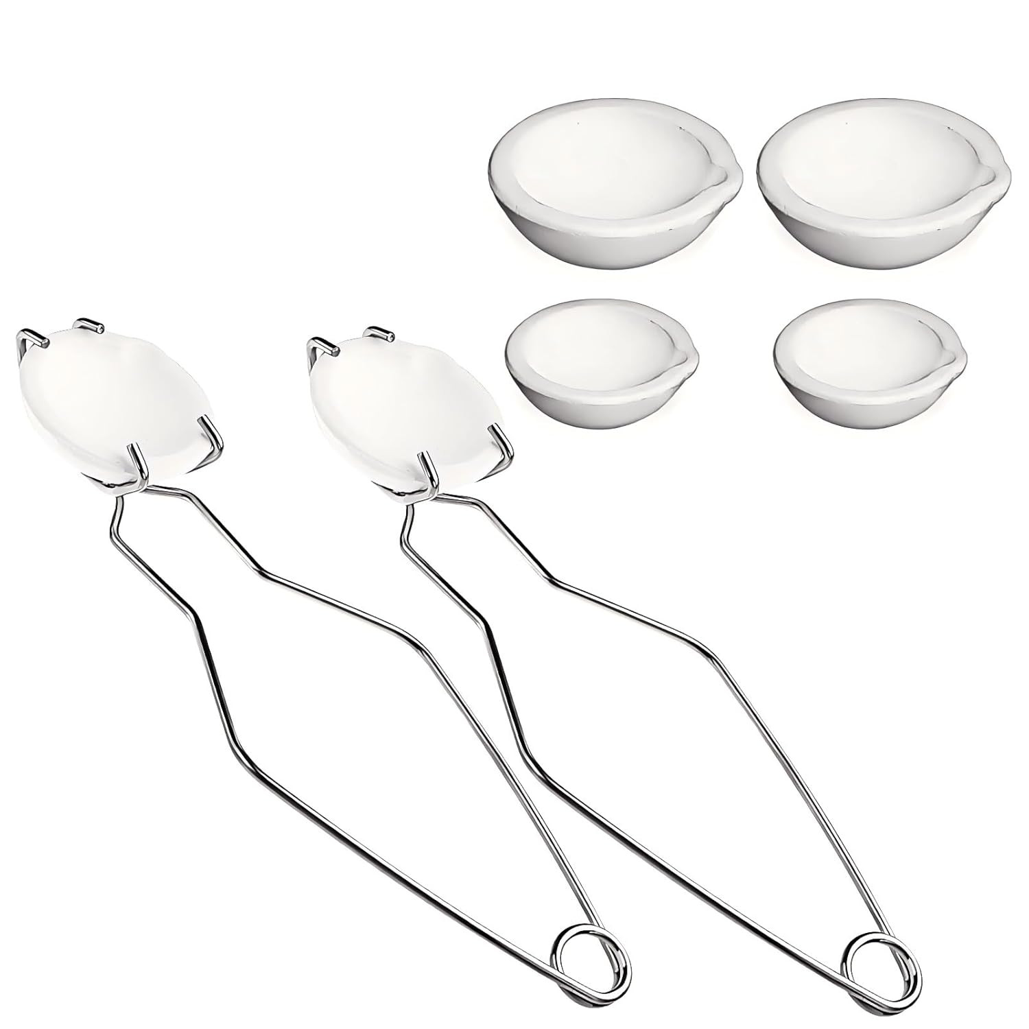 Ceramic Crucible Kit Ceramic Quartz Crucibles Bowl 8 Pieces