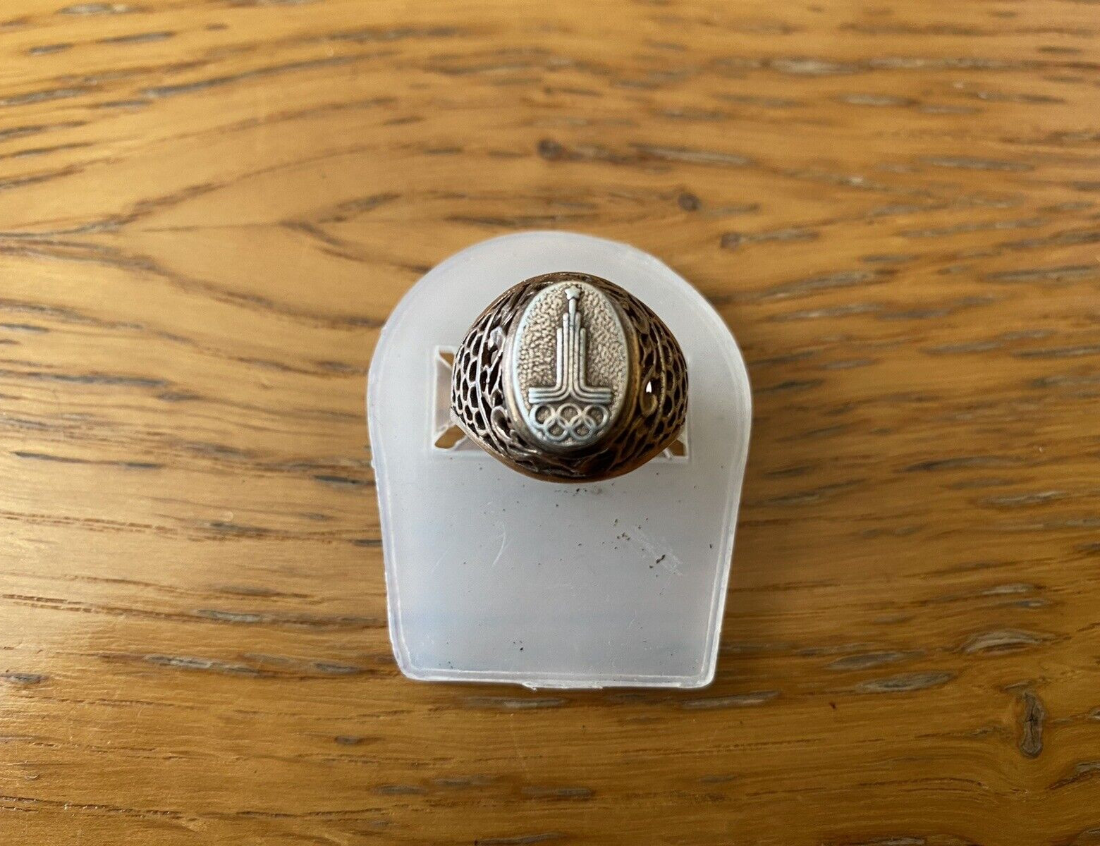 Vintage USSR Silver Ring OLYMPIC GAMES 875, Size 8 (18.30 mm) + Video