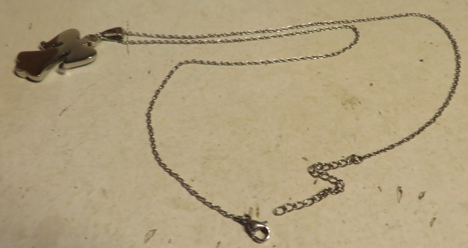 Connections From Hallmark Stainless Steel Angel Pendant Necklace 18″ 2″ Charm