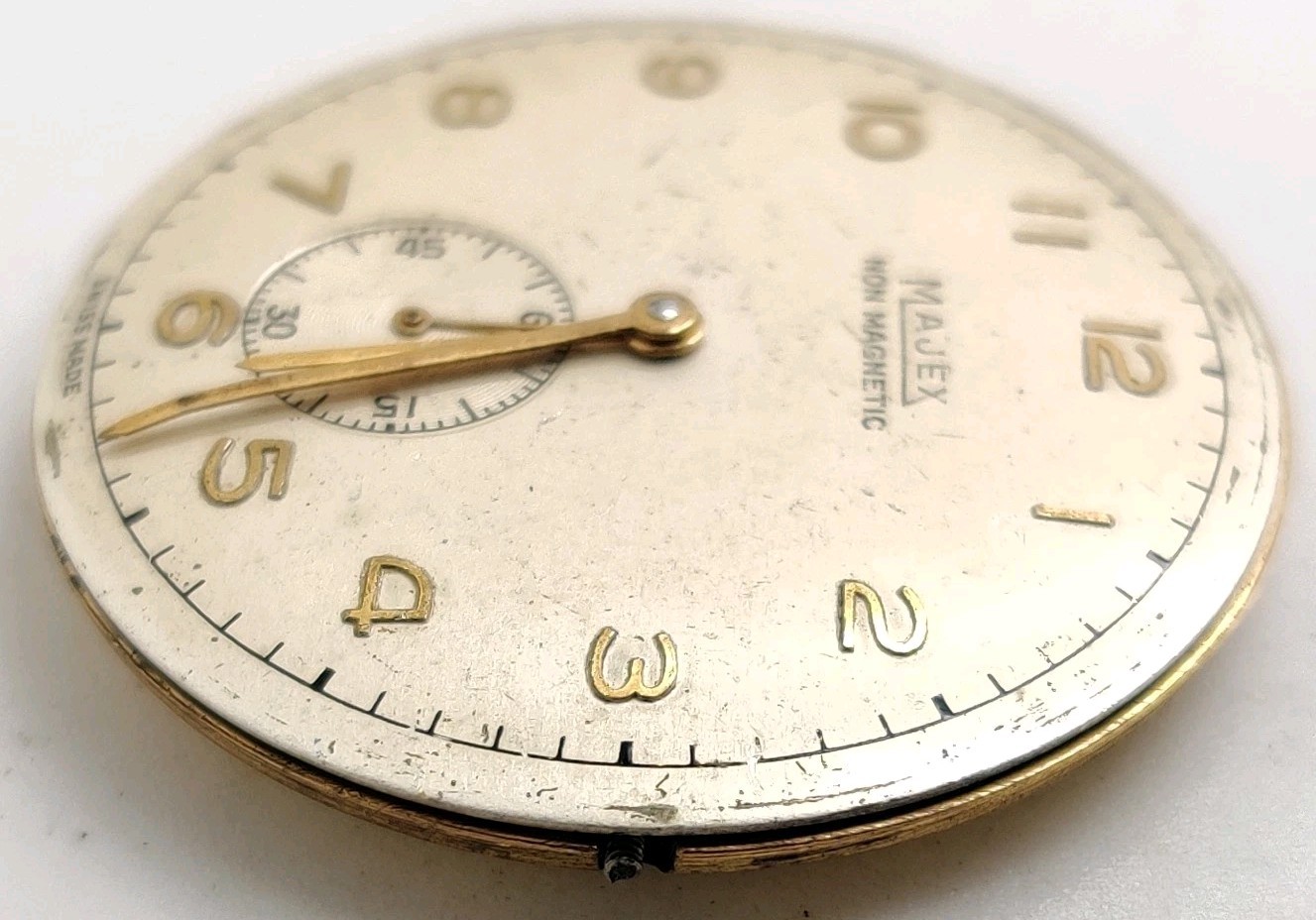 Rare Majex High Grade Recta FA12 15 Jewel watch movement Runs For Repair