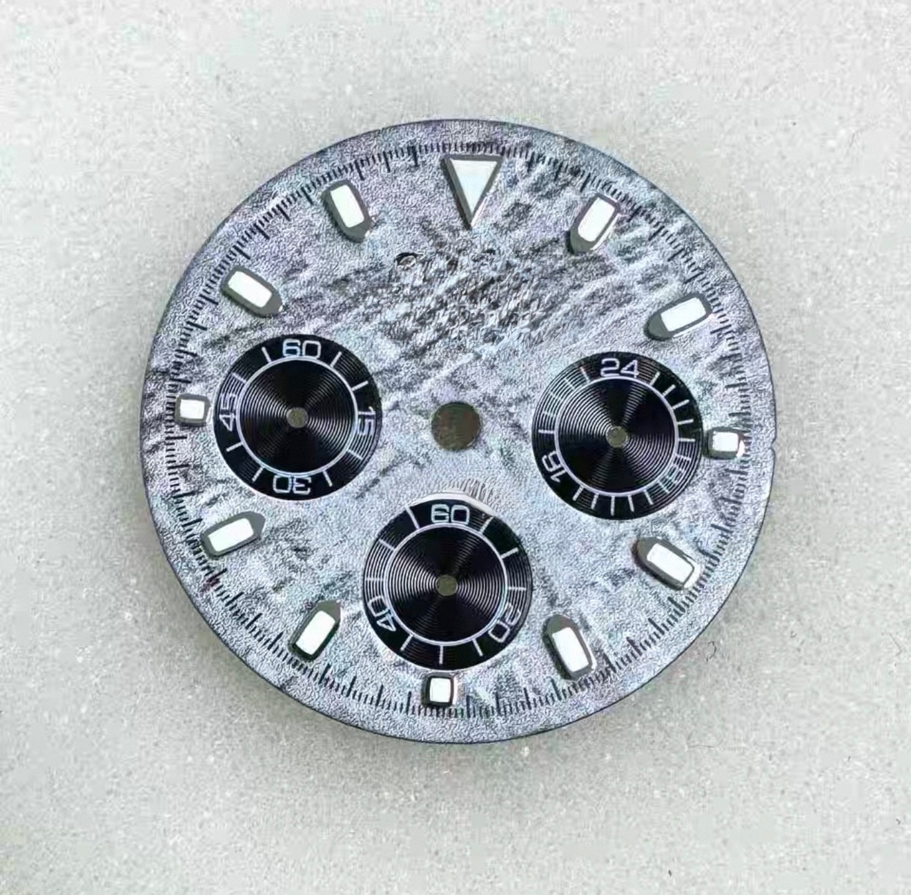 29.5 mm Luminous Meteorite Stone Watch Dial for Quartz Movement Vk63