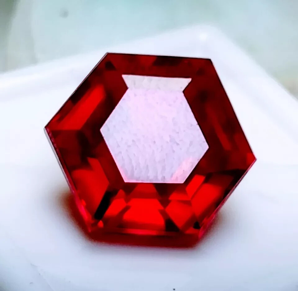 Natural Ruby Red Hexagon Shape 35.21 Ct Certified Loose Gemstone With Free Gift
