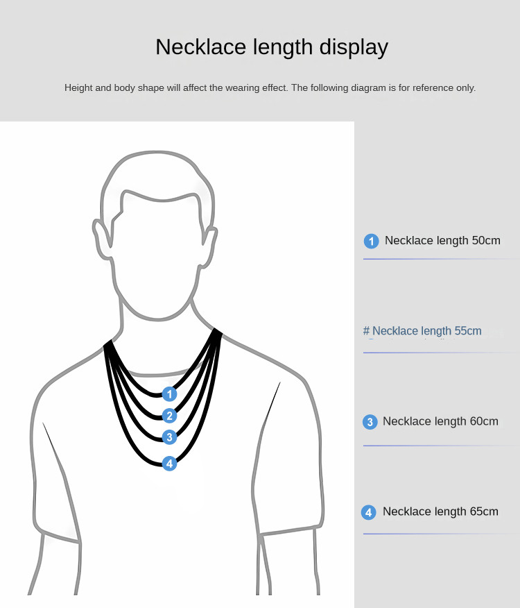 New Pure Titanium Necklace Wide 1.2mm Lightweight Anti Allergic Length 20 Inches