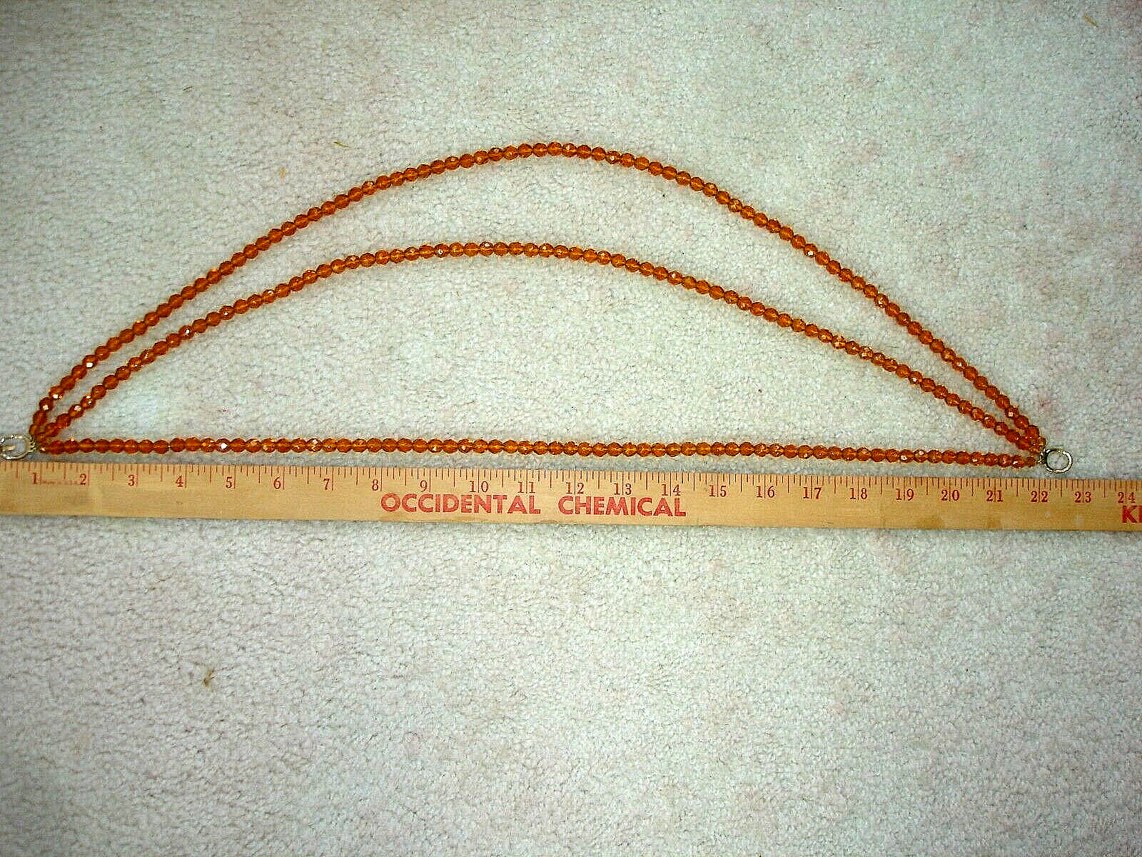Vintage LOT 4 Multi-Strand GLASS BEAD Necklaces-Gold, Neutral Tan, Orange, Brown