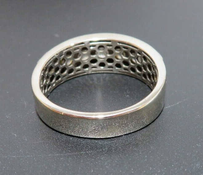 10K WG MEN’S 5-DIAMOND ANNIVERSARY BAND RING 0.70 tcw SZ 11.25 6.00g(G128480)