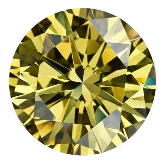 Natural Extra Fine Vivid Canary Yellow Diamond – Round – VS2-SI1 – Africa – Extr