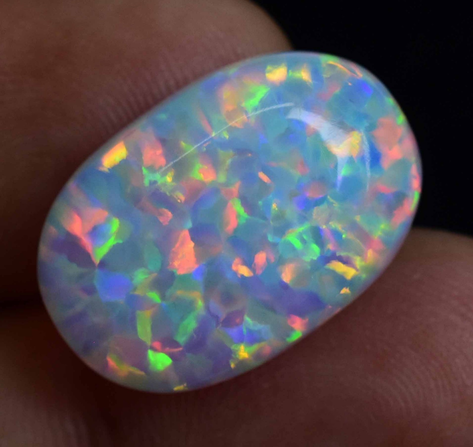 Natural Ethiopian Fire Opal 13.40 CT Certified Play Of Color Untreated Gemstone