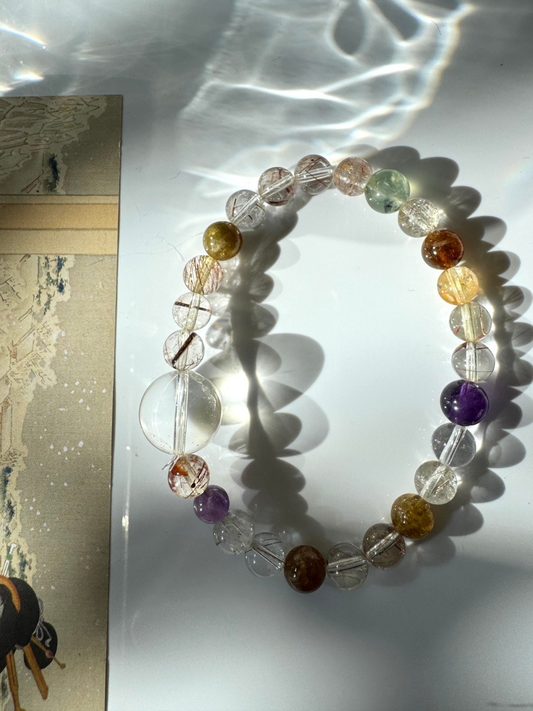 MultiGemstone Quartz Crystal Vibrant Energy and Harmony