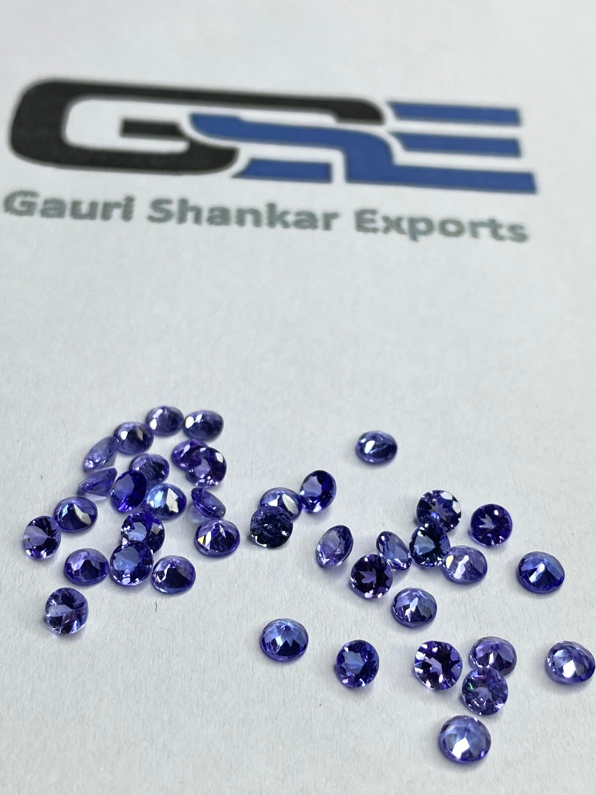 Tanzanite Faceted Round Cut Loose Gemstone 1.5×1.5 mm to 4×4 mm Natural DG