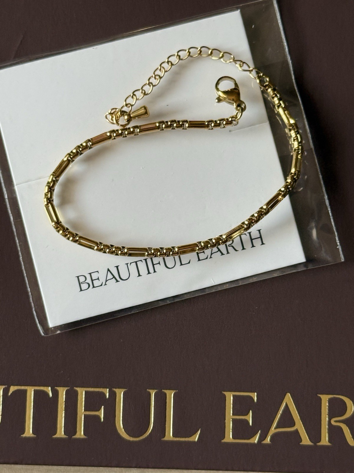 Beautiful Earth Boutique Eli 18K Gold Bracelet | Length: 6.3in (+ 1.97in)