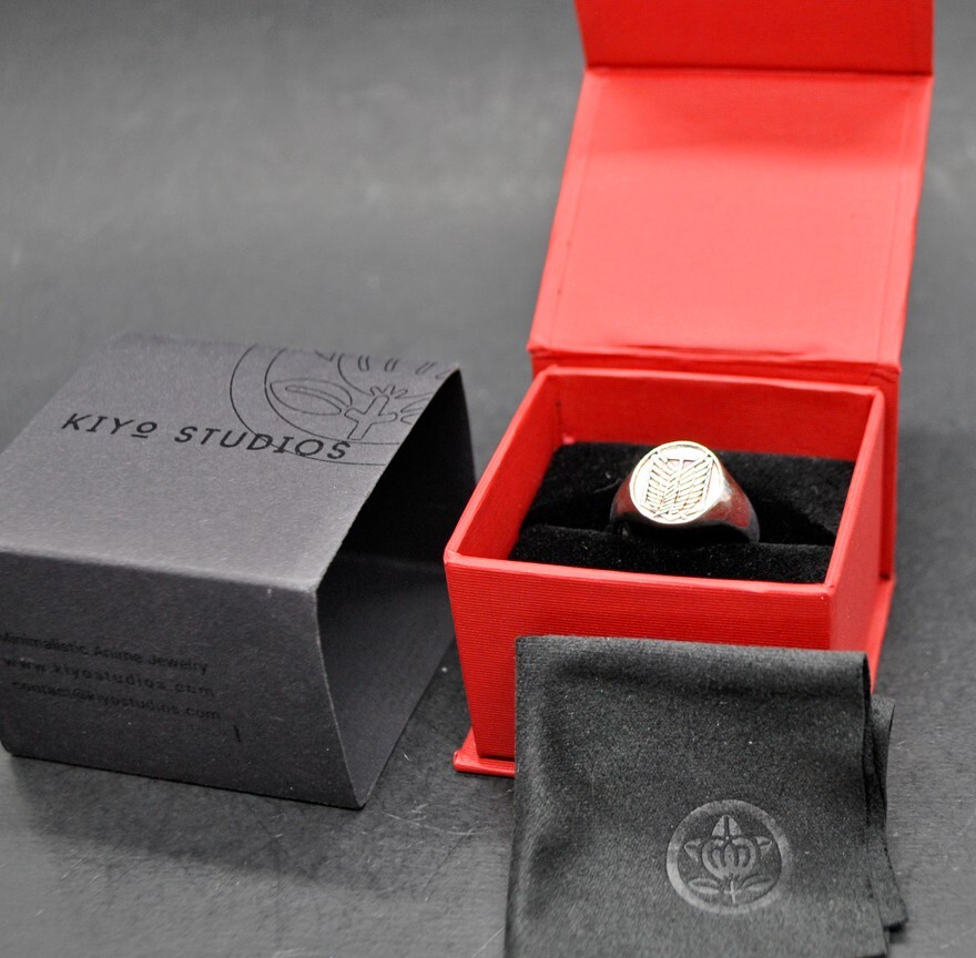 KIYO Studios Wings of Freedom Attack on Titan ring size 8.5 stainless