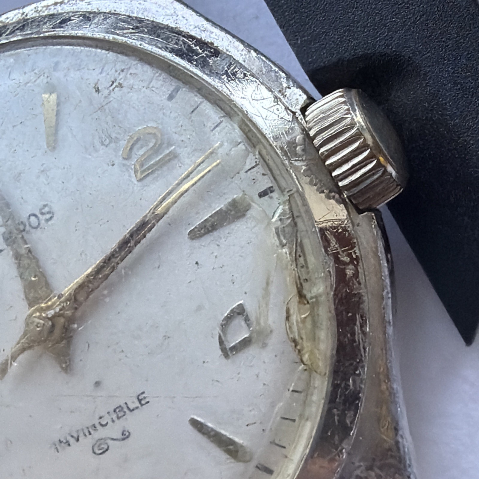 AV24 VTG Mechanical Wind Helbros Automatic Rare 32mm Mens Watch Repairs As Is**