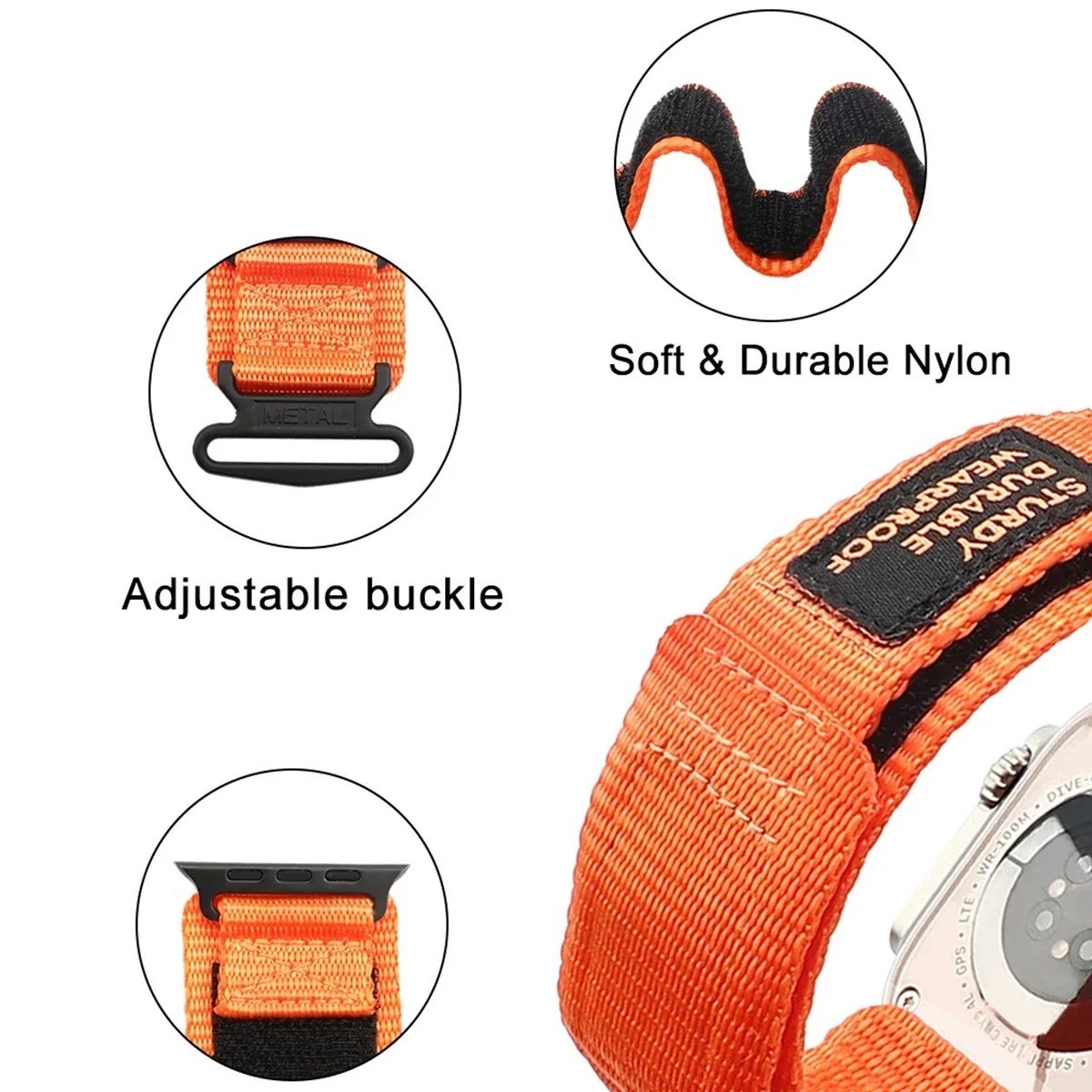 NEW Nylon Strap Band For Apple Watch Series 11-1 SE 1/2/3 Ultra 1/2/3 38mm-49mm