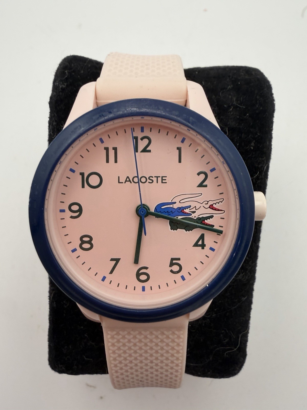 Lacoste 12.12 Holiday Capsule Kids Pink Silicone Strap Watch 30mm