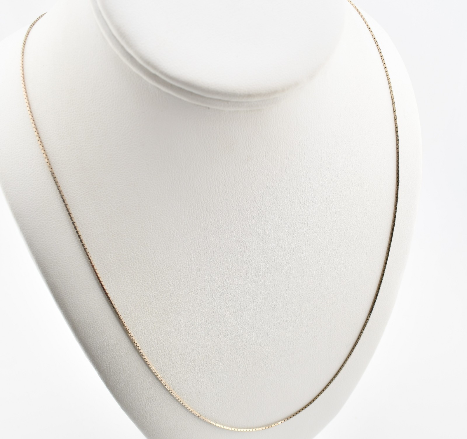 Sterling Silver Long Box Chain Necklace 30.0″ #FMG922A