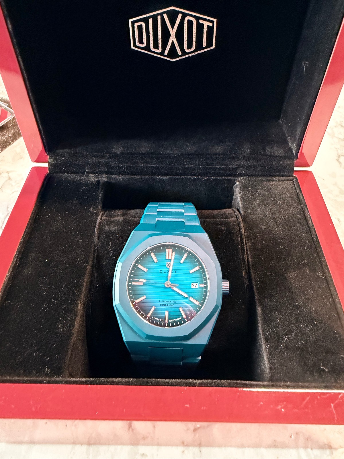 Duxot Pamplona Ceramic Automatic Limited Edition Flume Blue 41mm