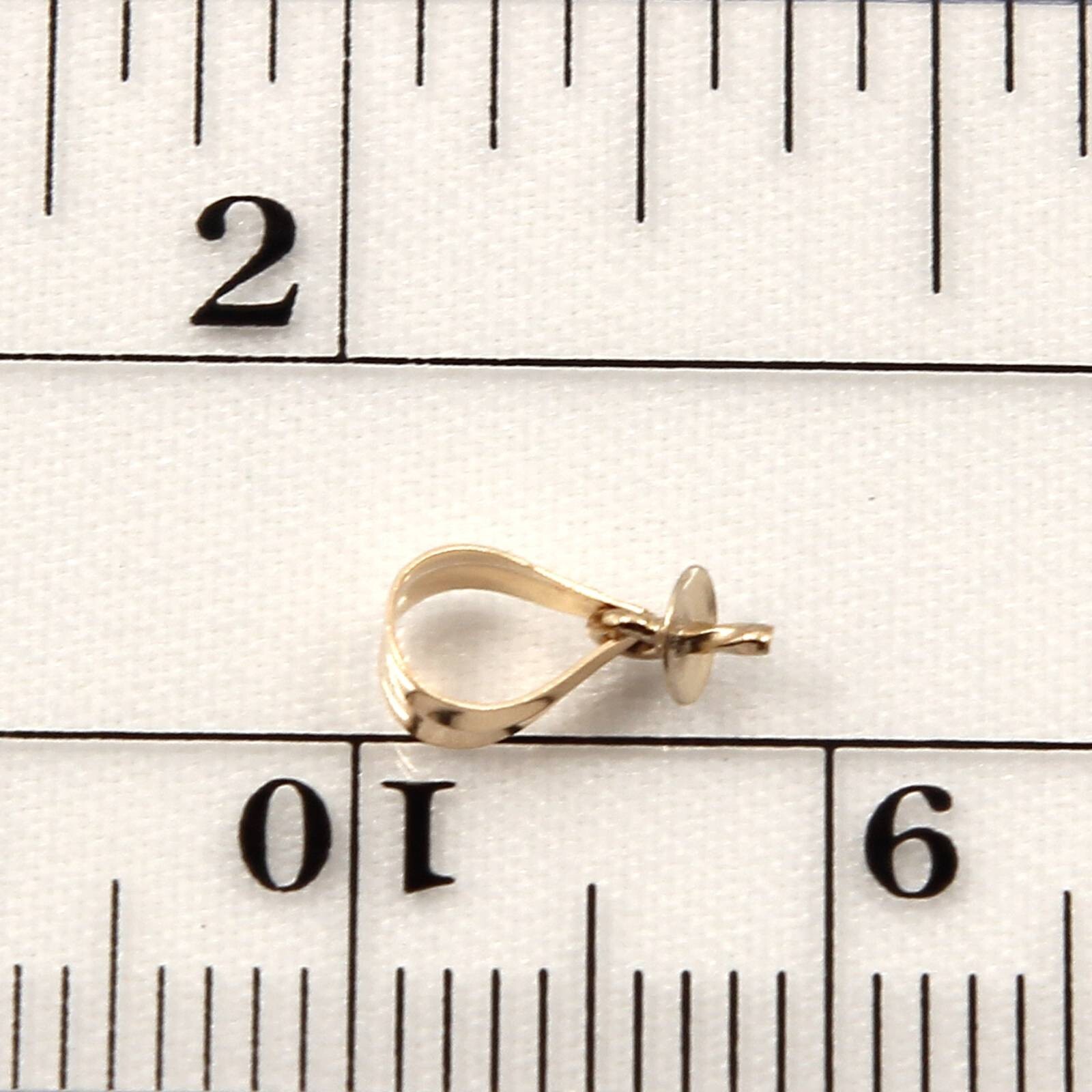 TPJ 14k Solid Yellow or White Gold Bail Findings Good For DIY