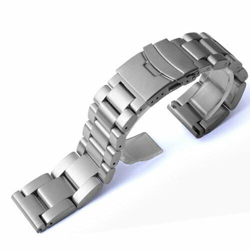 5.7mm Thick Mens Heavy Stainless Steel Watch Band Strap 22 24 26mm US Stock