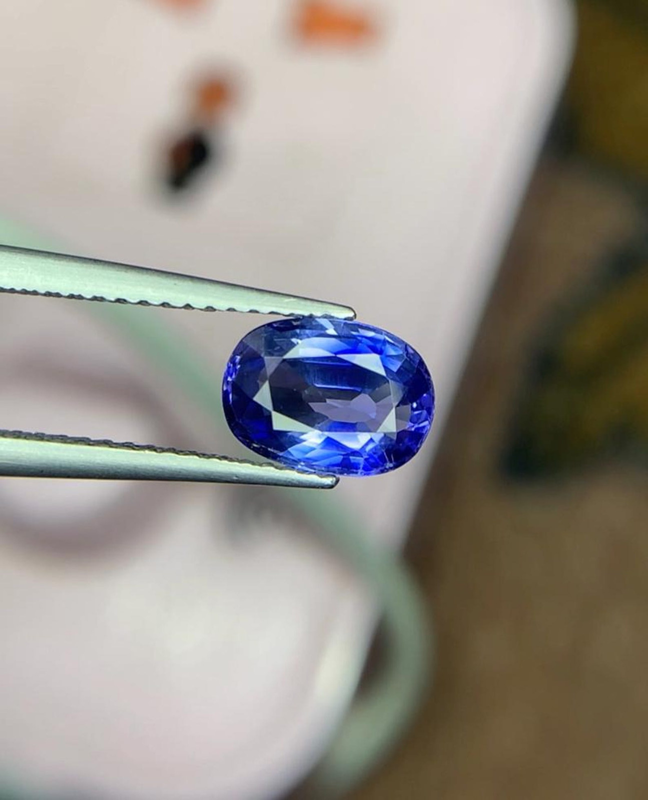 1.89 Ct Rare Natural GIE Certified Ceylon Blue Sapphire Oval Cut Loose Gemstone