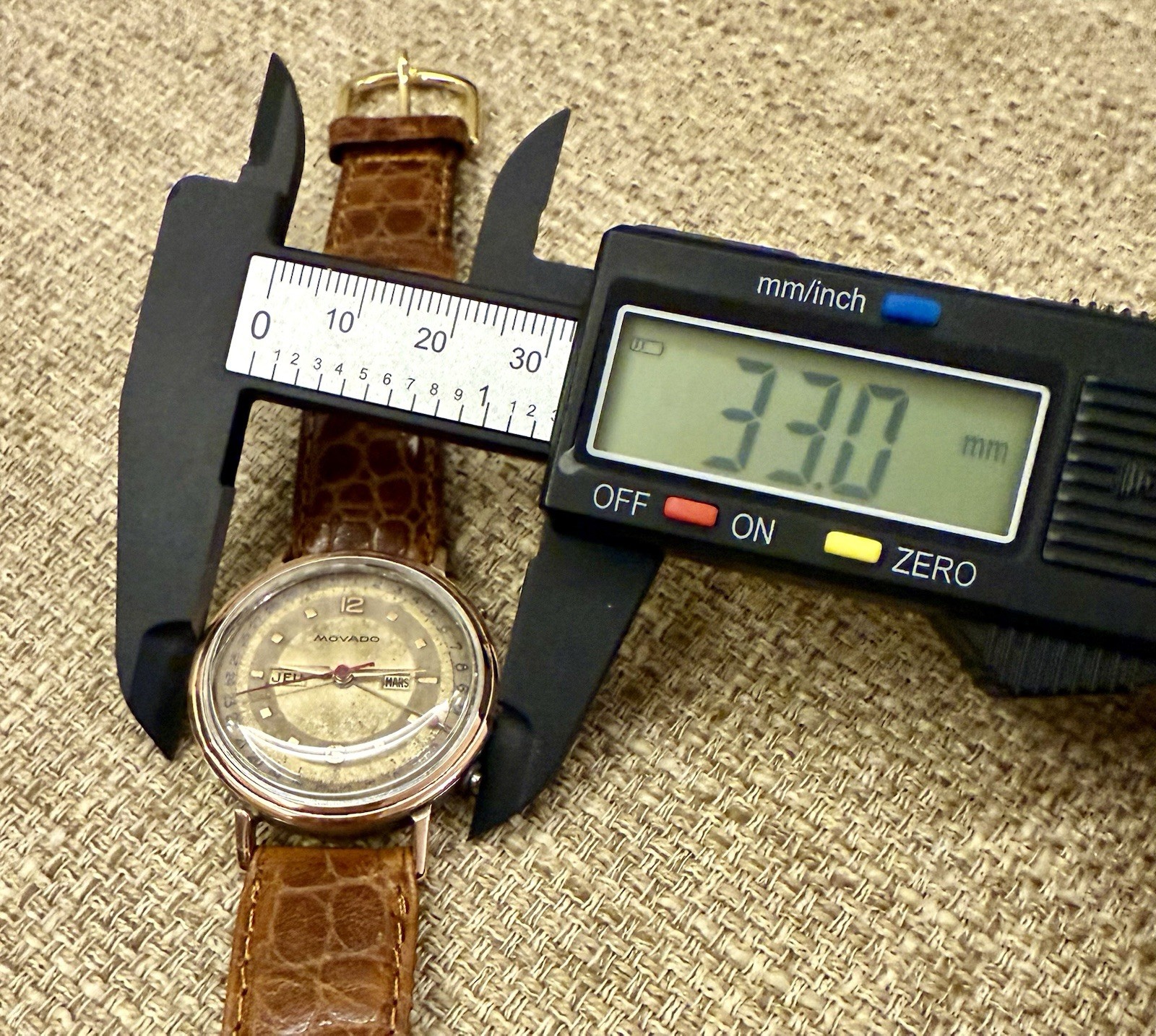 ⌚Ultra Rare Movado Triple Calendar Gold-Capped Hand-Wind Vintage Swiss⌚
