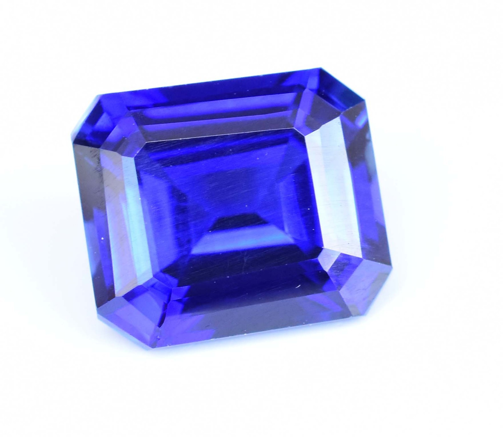 Flawless 12.80 Ct Natural Blue Ceylon Sapphire AGL Certified Emerald Gemstone
